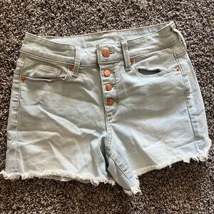 Light Blue Denim Women Shorts